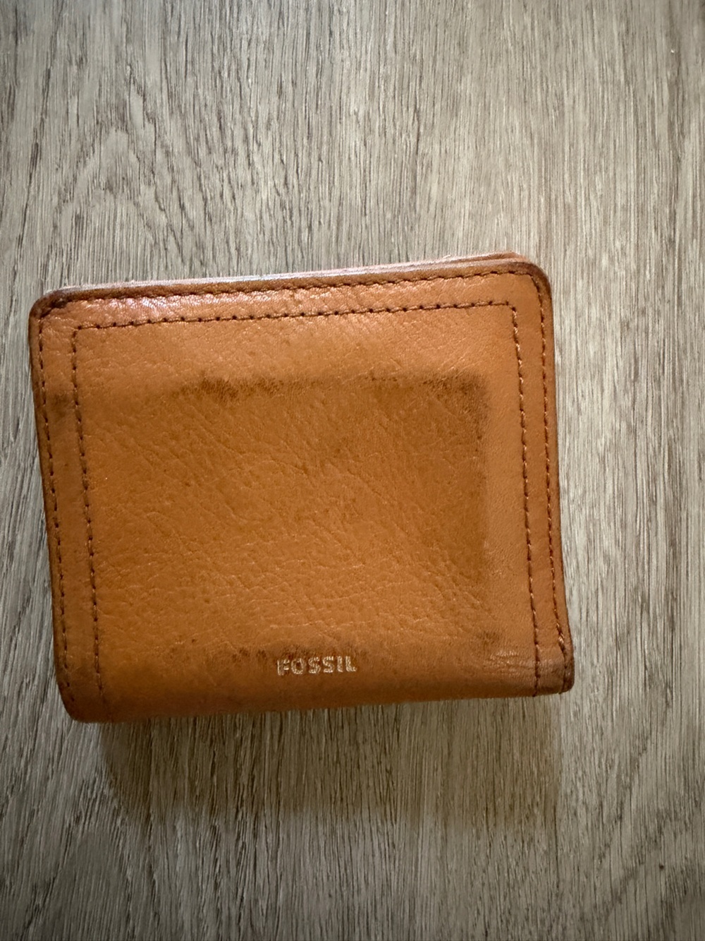 Fossil Men's Cognac Leather Bifold Wallet
